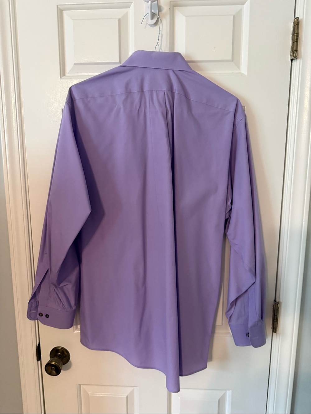 Van Heusen Men's Lavender Dress Shirt - Solid Lilac - Picture 2 of 2